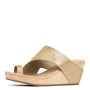 GYER4S8-PGSMBO Donald Pliner Women's Gyer Wedge Sandals, Size 9.5, Pale Gold - Like New