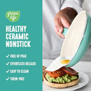 GreenLife 8 Piece Nonstick Cookware Set, Non-Toxic CC009158-001 - Turquoise - Like New