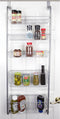 HOME BASICS 5 Tier Over The Door Pantry Organizer By Home Basics BH47159 SILVER - Like New