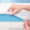SUBRTEX 3" GEL-INFUSED MEMORY FOAM MATTRESS TOPPER CALIFORNIA KING - WHITE/BLUE - Like New