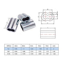HIGOOD Wire Rope Sleeve for Wire Rope Dia. 1/2" Aluminum Alloy PK 10 - Brand New