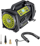 Auto Joe Hybrid 12-Volt/110-Volt AC Tire Inflator ATJ-AIR1-HYB - BLACK/GREEN - Like New