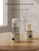 MOMSSY Portable Bottle Warmer Travel Baby Bottle Warmer T5-22A - White - Like New