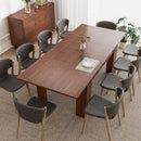 PATIOPERK 54.3-84.5 EXTEND DINING TABLE FOR 4–10 SPACE-SAVING - BROWN - Like New