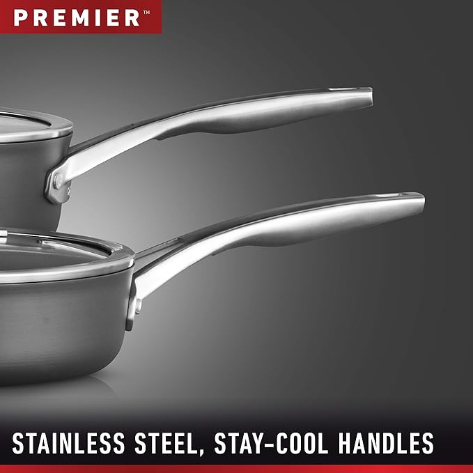 Calphalon 13-Piece Pots and Pans Set, Nonstick Kitchen Cookware 2052665 Black - Like New