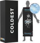 COLDEST EXTRA LARGE ICE PACK, BACK, FULL BODY - FOLDS COMPACT (53" X 13"), BLACK - Like New