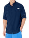 128606 Columbia Men's Tamiami II Long Sleeve Fishing Shirt Carbon L - Brand New