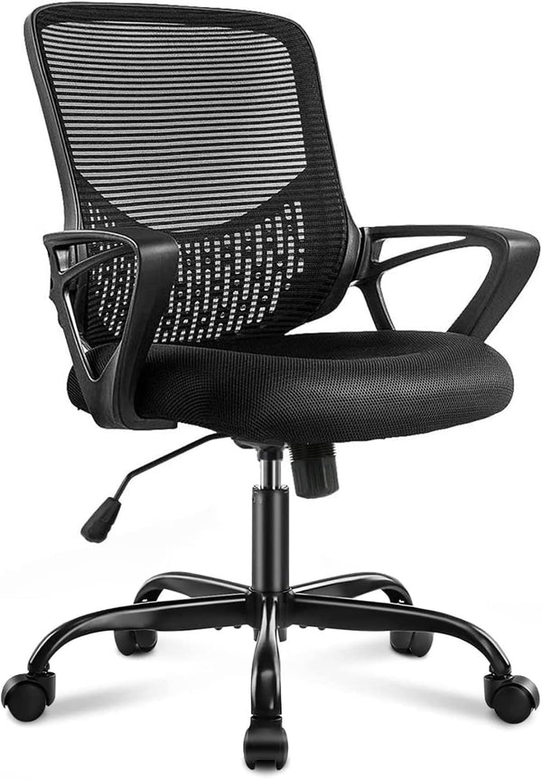 JHK DESK COMPUTER CHAIR WITH WHEELS ERGONOMIC OFFICE CHAIR WITH LUMBAR SUPPORT - Brand New