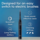 ORAL-B IO SERIES 2 ELECTRIC TOOTHBRUSH PURE WHITE NIGHT BLACK 2PK - BLACK/ WHITE - Like New