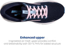 Brooks Women's Ghost 15 Neutral Running Shoe Peacoat/Pink/Open Air Size 10.5 - Like New