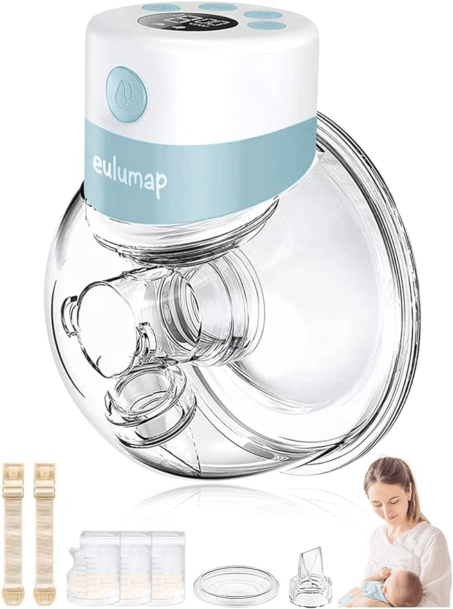 EULUMAP Breast Pump - Wearable Electric Breast Pump Hands Free Breast Pump MINT Like New