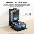 ROBOROCK S8+ ROBOT VACUUM, SONIC MOP WITH SELF-EMPTY DOCK, 6000PA - BLACK - Like New