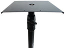 Studio Monitor Stands Adjustable Bookshelf Stand Pair Harmony Audio - Black - Brand New