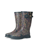 Western Chief Printed Tall Rain Boot Organic Paisley 11 M - Brand New