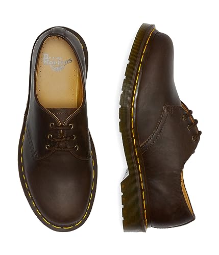 11838201 DR. MARTENS UNISEX 1461 OXFORD DARK BROWN CRAZY HORSE SIZE 8WOMEN/7MEN - Like New