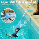 CORDLESS HANDHELD POOL VACUUM ABOVE GROUND POOL RECHARGEABLE POOL CLEANER - BLUE - Like New