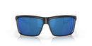 06S9016 Costa Del Mar Rinconcito Rectangular Matte Black Frame - Black Mirror - Like New