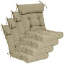 QILLOWAY Outdoor Rocking Chair Cushions Set of 4 B08D37Z4G9 - Beige - Like New