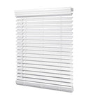 LazBlinds 2-inch Cordless Faux Wood Blinds with Royal Valance - White - Like New
