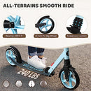 WAYPLUS KICK SCOOTER FOLDABLE LIGHTWEIGHT 8IN BIG WHEELS CMF024 - BLUE - Like New