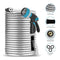 ANUFLES METAL GARDEN HOSE 100FT- STAINLESS STEEL WATER HOSE - SILVER HOSE - Like New