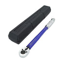 MichaelPro 3/8 Inch Drive Click Torque Wrench, 10–80 ft-lb - Blue/Silver - Like New