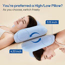 OS OMYSTYLE Ergonomic Contour Design Memory Foam Pillow Sleepers, Blue - Like New