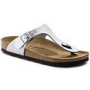 1003674 BIRKENSTOCK WOMENS'S GIZEH SIZE 6, SILVER New