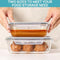VTOPMART 10PACK (35OZ+22OZ) GLASS FOOD STORAGE CONTAINERS - GRAY - Like New