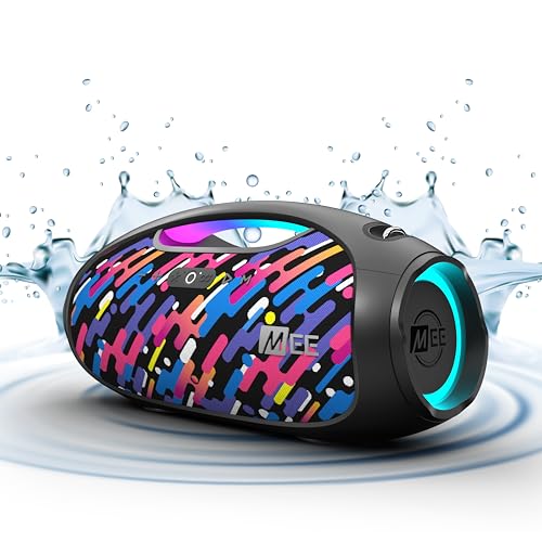 MEE audio PartySPKR Bluetooth Wireless Speaker, RMS Stereo Sound - Colorful Like New