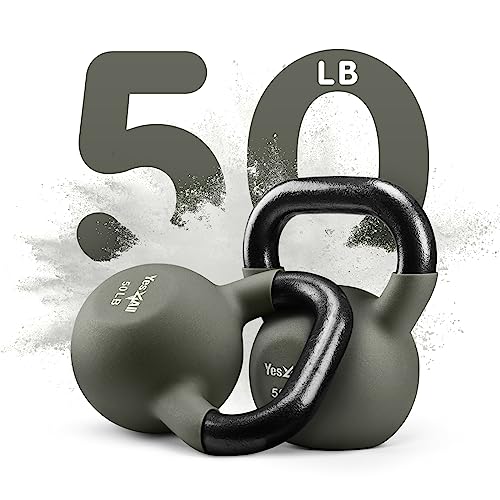 YES4ALL KETTLEBELLS KETTLEBELL FOR WEIGHT TRAINING HOME WORKOUT GUNMETAL - Like New