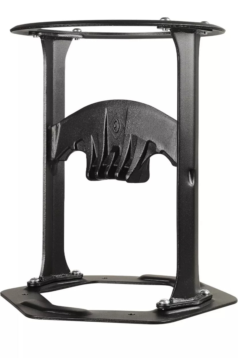 GREENER DIA. 11'' FIREWOOD KINDLING SPLITTER STAND COVER CAST STEEL MAN - BLACK - Like New