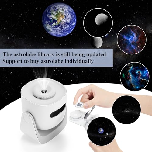 ORZORZ SLIDE DISCS STAR PROJECTOR GALAXY LIGHT PROJECTOR - WHITE - Like New