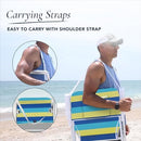 CARIBBEAN JOE Folding Beach Chair 1 Position Lightweight and Portable - Like New