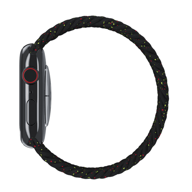 APPLE WATCH BAND BRAIDED SOLO LOOP 41MM SIZE 1 - BLACK UNITY - Brand New