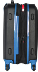 OLYMPIA USA APACHE II 26 INCH EXPANDABLE ROLLING CARRY ON, BLACK/BLUE - Like New