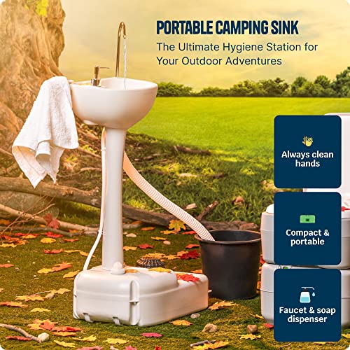 Alpcour Portable Camping Sink – Indoor/Outdoor Travel Hygiene Station - Like New