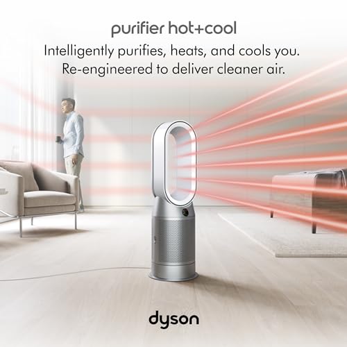 Dyson Purifier Hot+Cool™ HP07 Air Purifier, Heater, and Fan - White/Silver - Like New