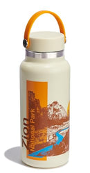 HYDRO FLASK WIDE MOUTH VACUUM INSULATED STAINLESS STEEL WATER BOTTLE - ZION - Like New