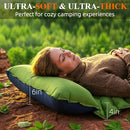 JNCONSER CAMPING SLEEPING PAD ULTRALIGHT INFLATABLE MATTRESS CQC04 - GREEN - Like New