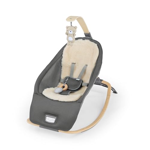 Ingenuity Every Season 2-in-1 Baby Rocker Seat, WESLEY (Grey) - Like New
