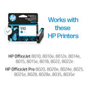HP 910 Cyan Ink Cartridge | Works with OfficeJet 8010 & 8020 Series - 3YL58AN - Brand New