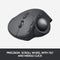 Logitech MX Ergo Adjustable Wireless Trackball Mouse - Black Like New