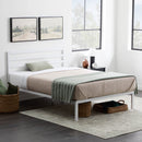EDENBROOK CASSIDY METAL PLATFORM BED FRAME W/ HEADBOARD BOX - Scratch & Dent