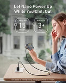 ANKER POWERPORT III NANO 18W USB C WALL CHARGER - BLACK - Like New