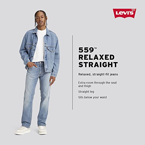 005590497 LEVI'S MEN'S 559 RELAXED STRAIGHT JEANS SIZE: 34X32 - TIMBERWOLF TWILL - Like New