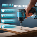 TILSWALL 20V CORDLESS IMPACT DRIVER, 260NM TORQUE BRUSHLESS, 3-SPEED - BLUE - Like New
