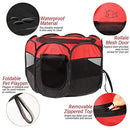 Rarasy Pet Playpen Indoor Outdoor Mesh Open-air Playpen Exercise Tent -Grey - Brand New
