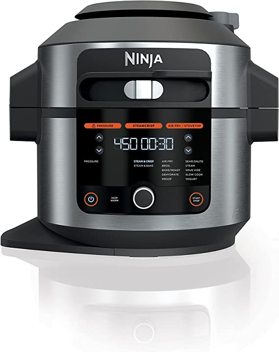 Ninja Foodi 14-in-1 6.5 QT Pressure Cooker Steam Fryer Smart Lid OL501 - Black Like New