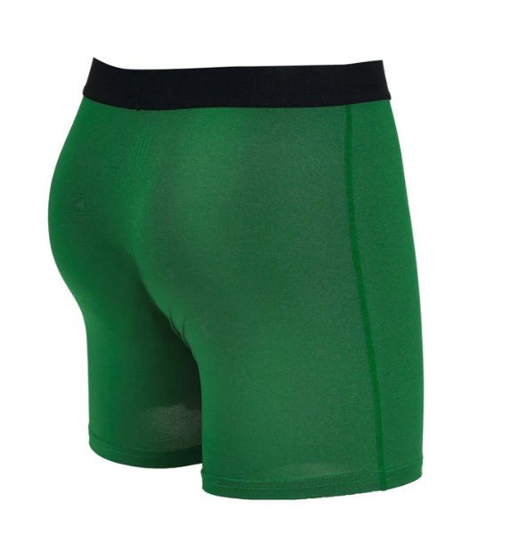 WARRIORS & SCHOLARS 6" INSEAM WARRIORFIT BOXER BRIEF - SIZE: MEN M - GREEN - Like New